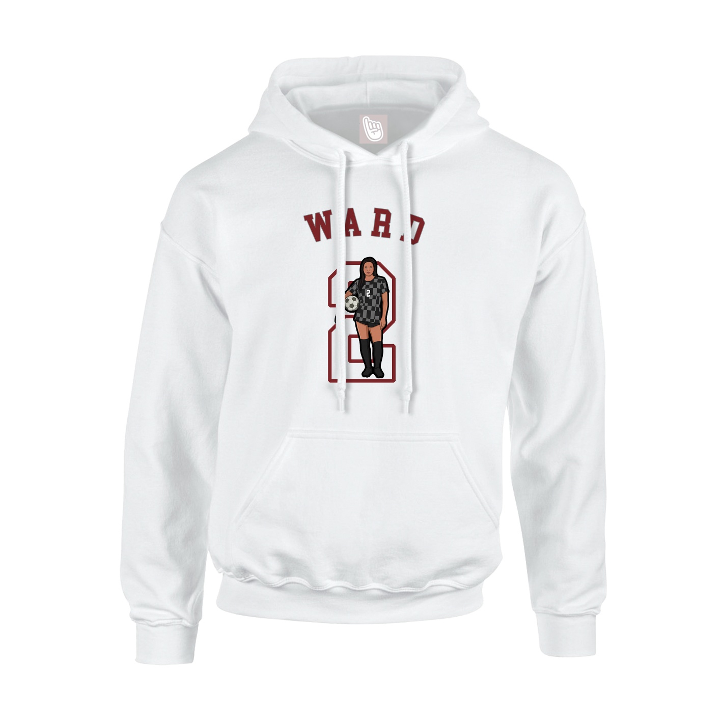 Hoodie — Shirsey Arch in White