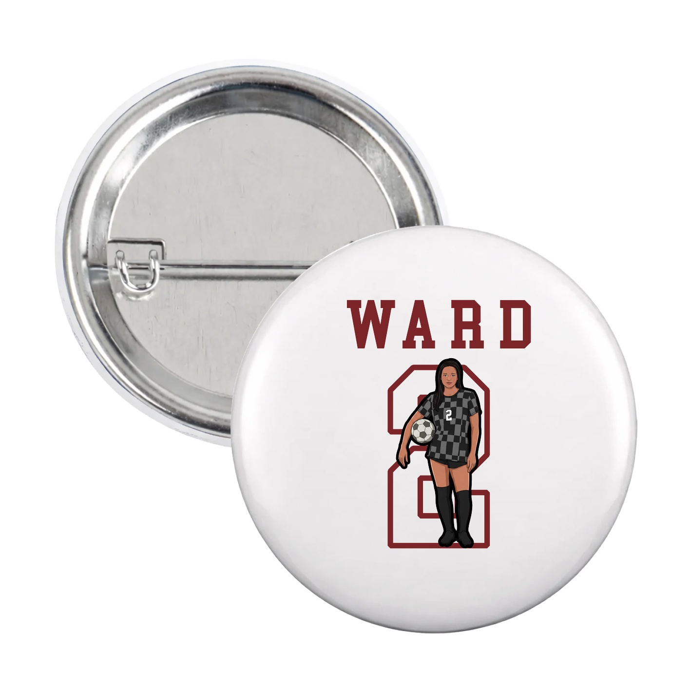 Game Day Button — Shirsey in White