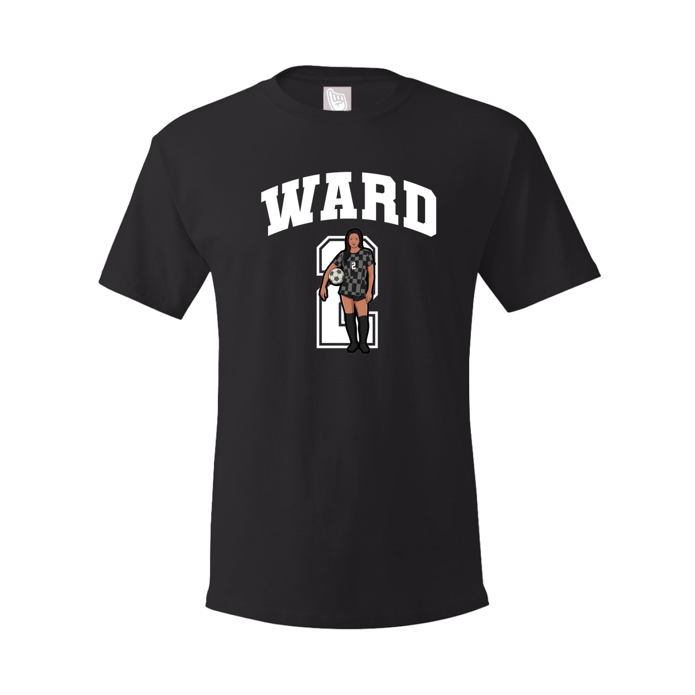 Youth Tee — Number in Black