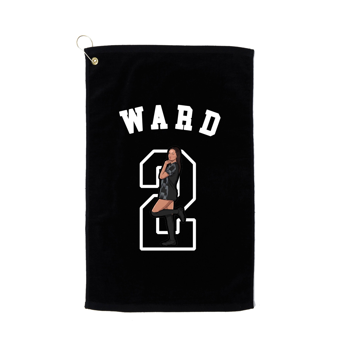 Golf Towel — Shirsey Arch in Black