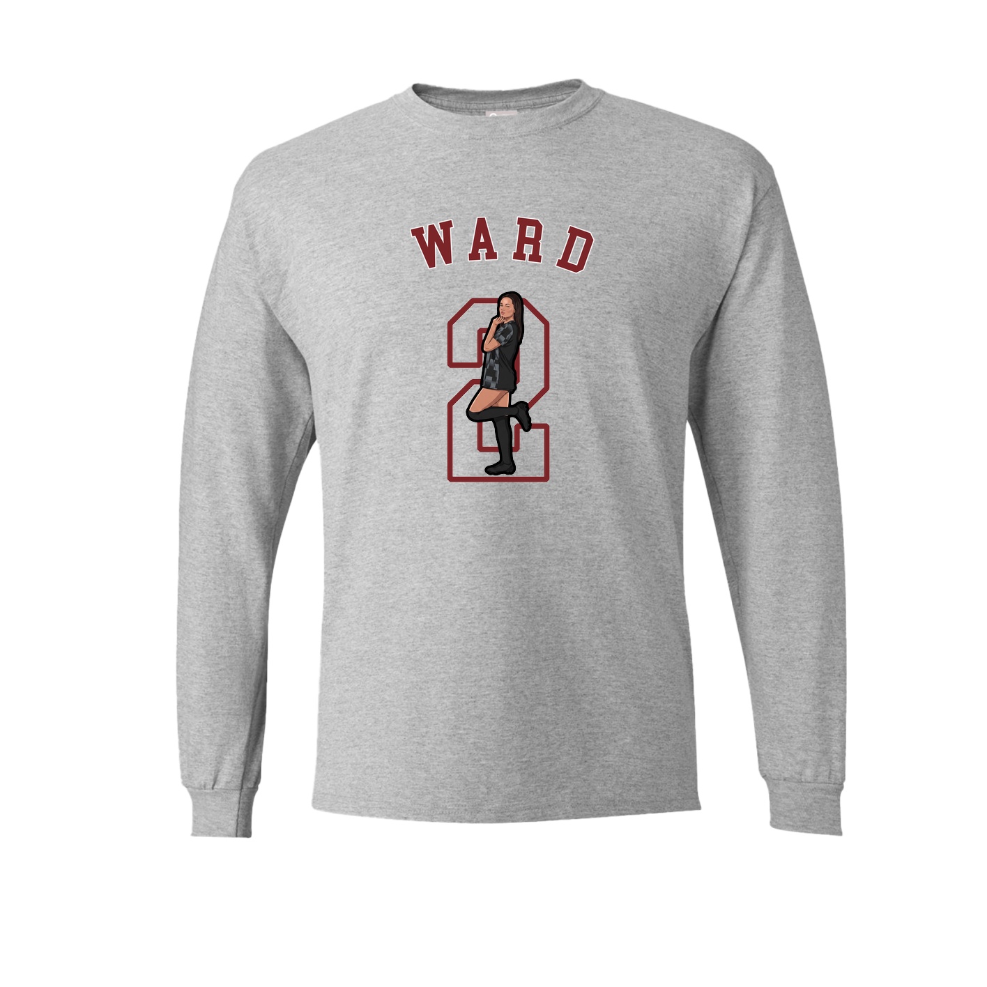Long Sleeve Tee — Shirsey Arch in Grey