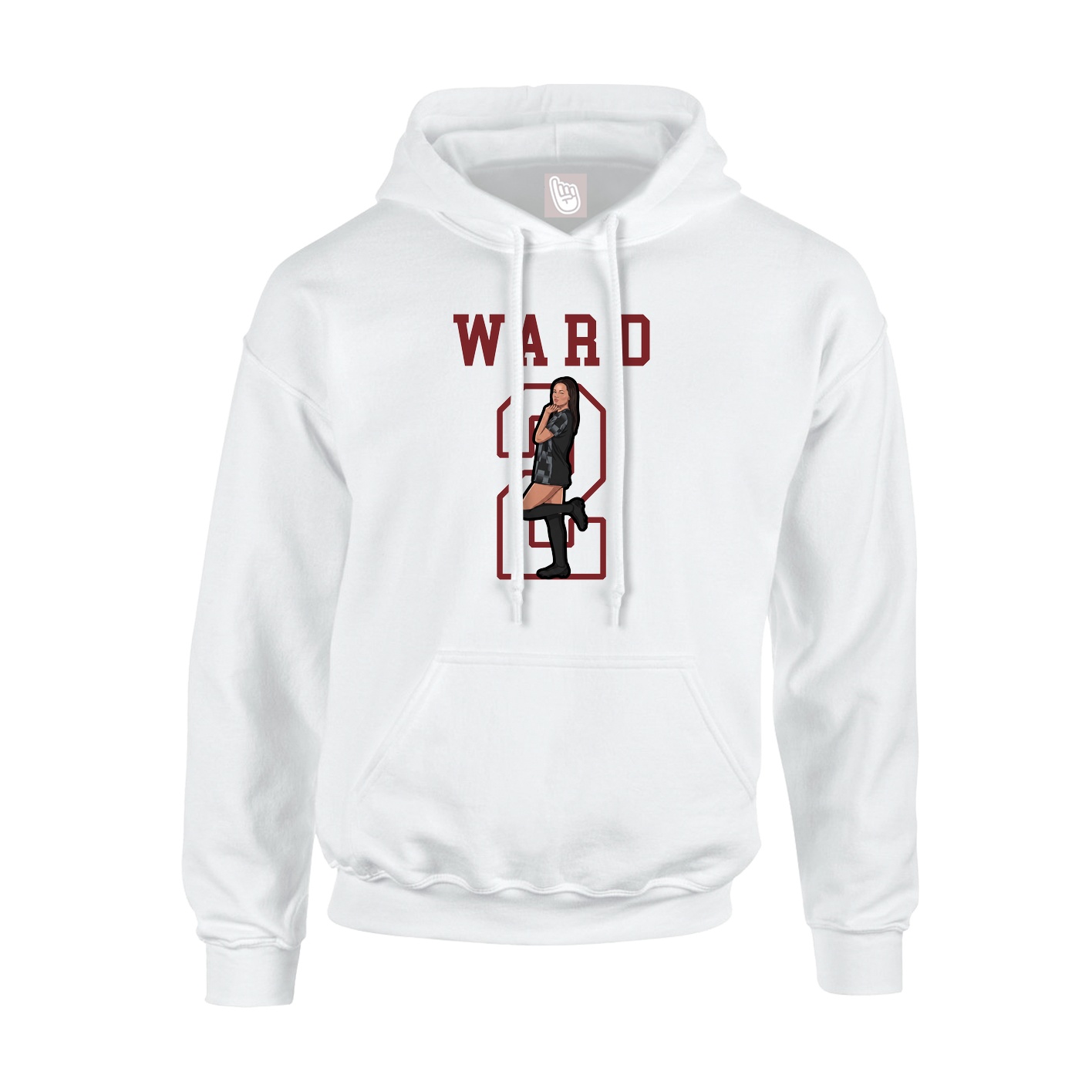 Hoodie — Shirsey in White