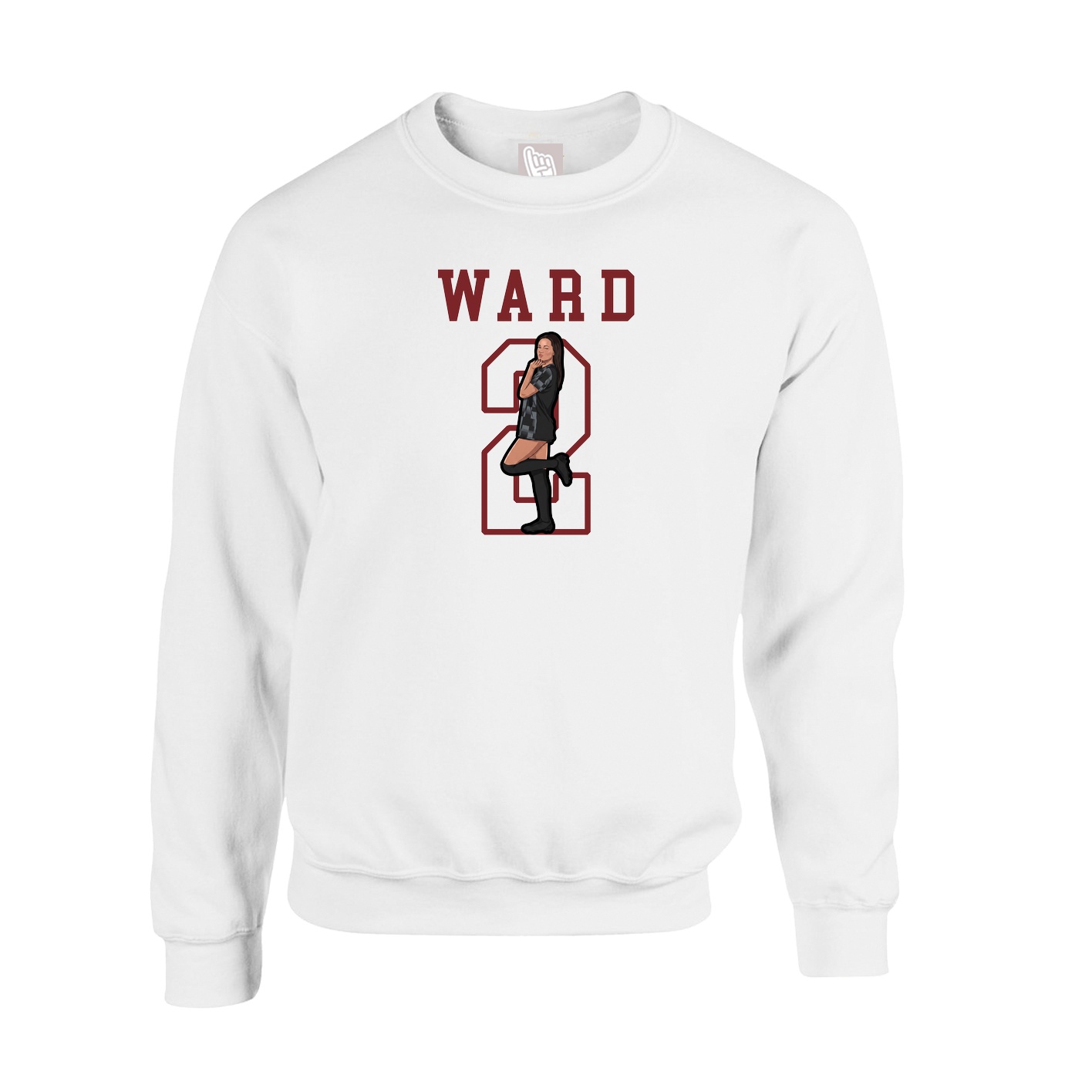 Fleece Crew — Shirsey in White
