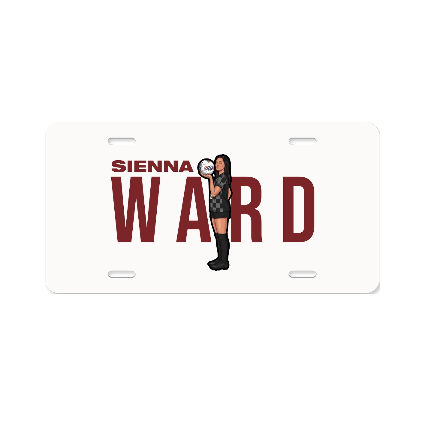 License Plate — Player Name in Classic