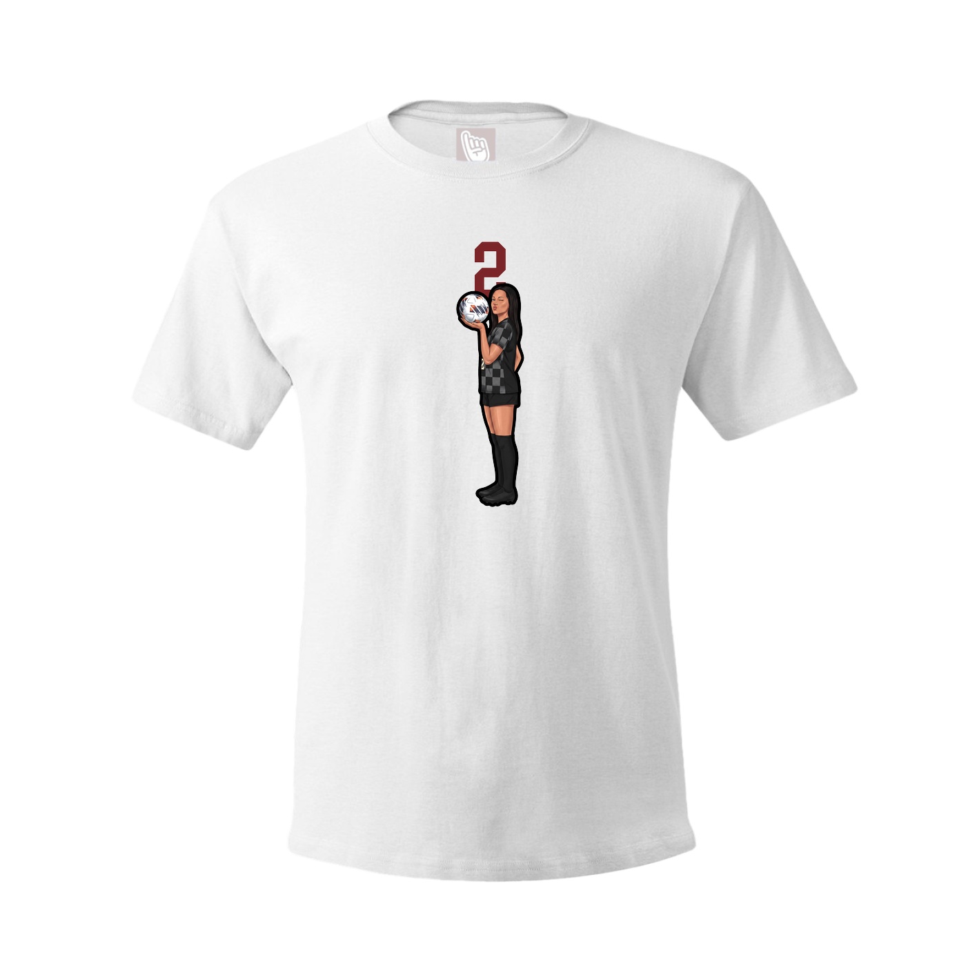 Tee — Number Top in White