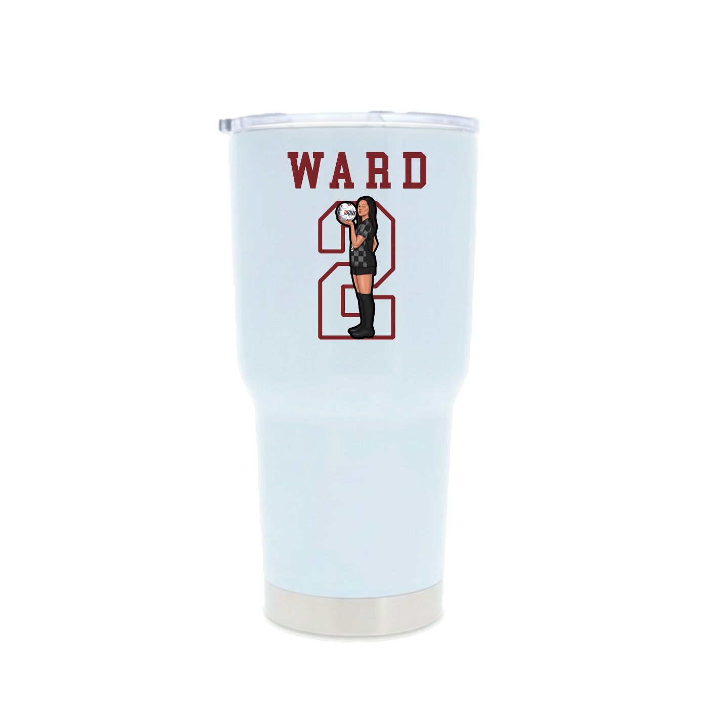 30oz Stainless Steel Tumbler — Shirsey in White