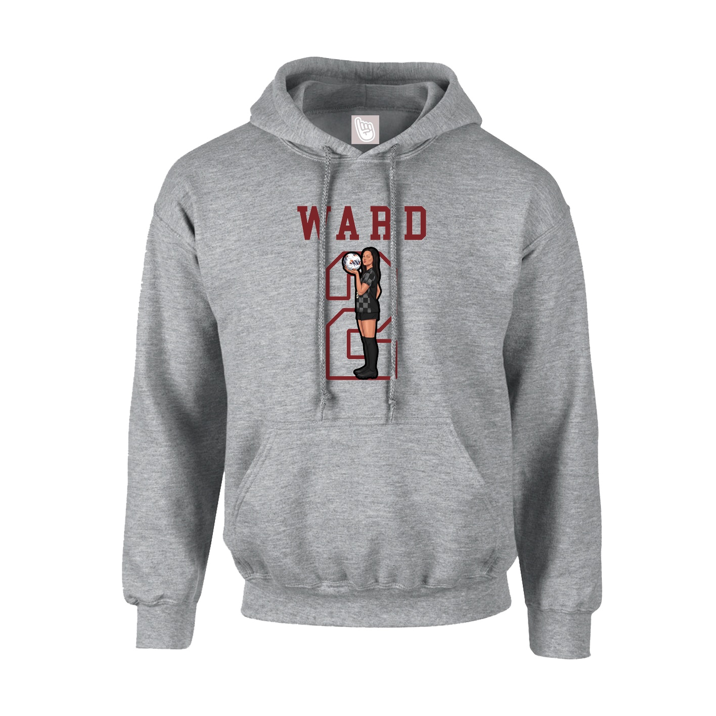 Hoodie — Shirsey in Grey