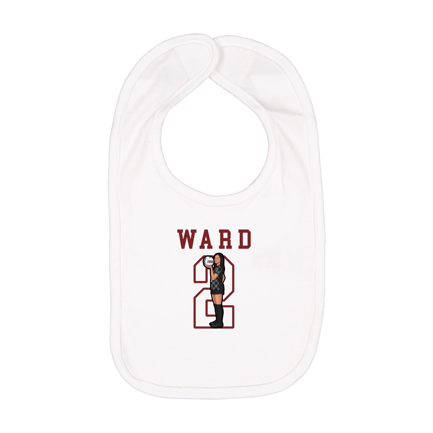 Infant Bib — Shirsey in White