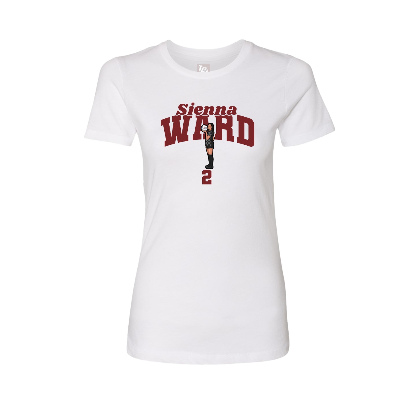 Womens Tee — Signature Arch in White