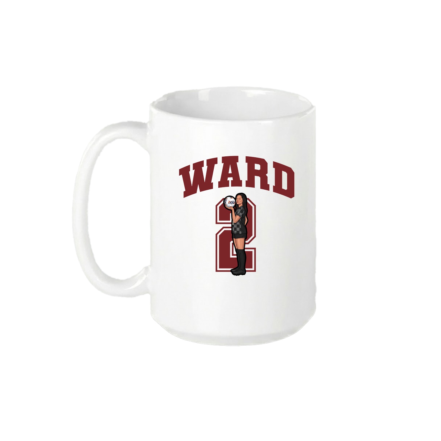 15oz Coffee Mug — Number in White