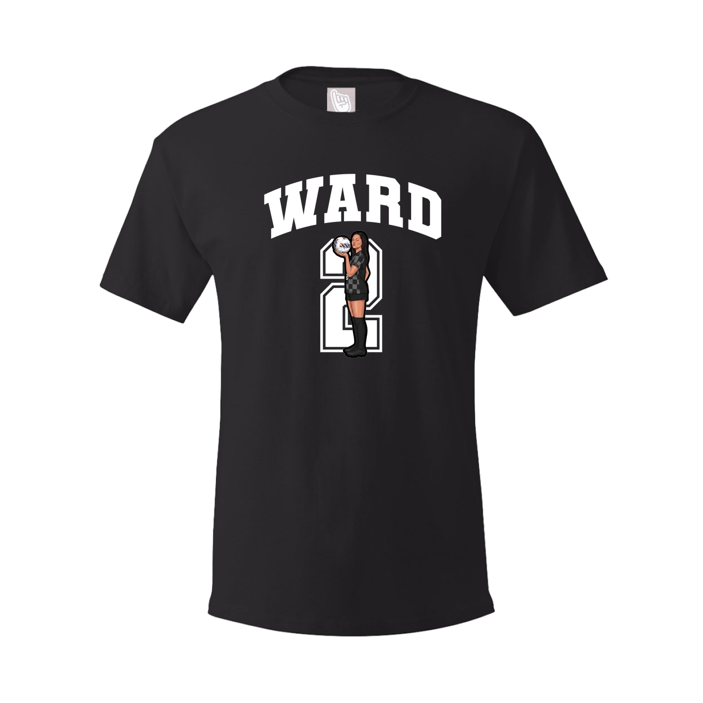 Youth Tee — Number in Black