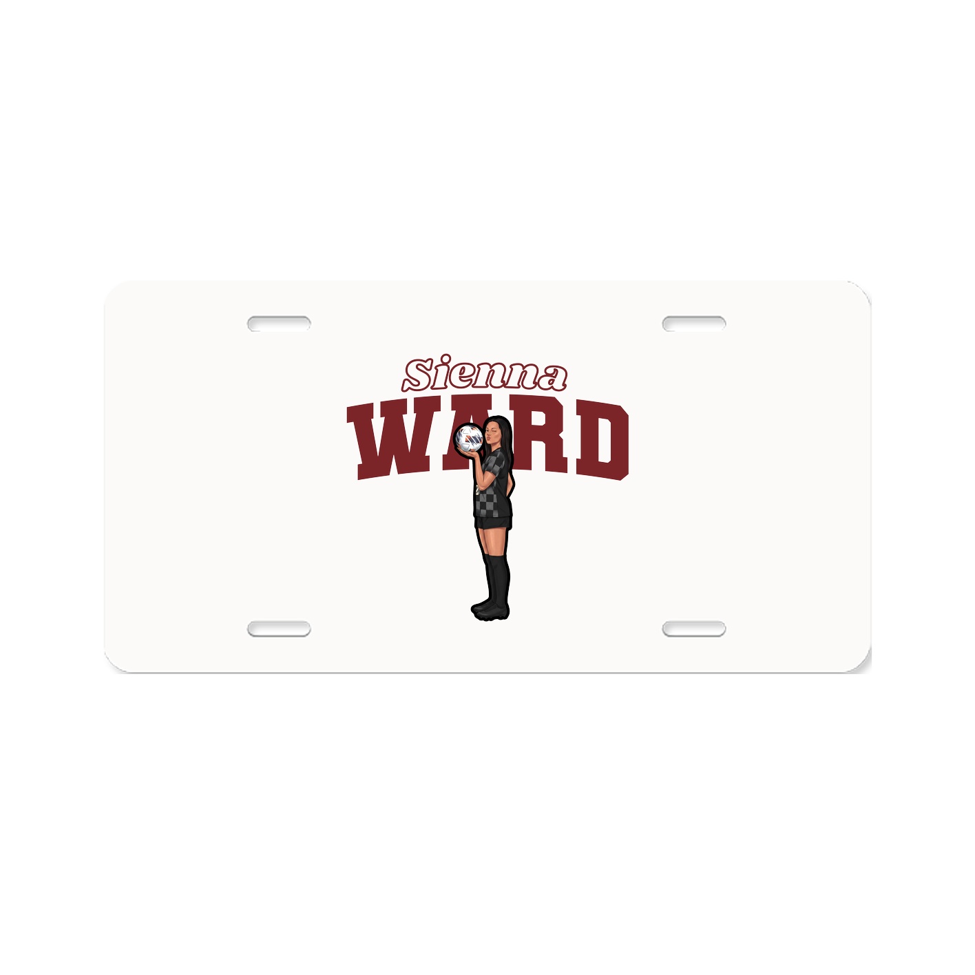 License Plate — Name Arch in Classic