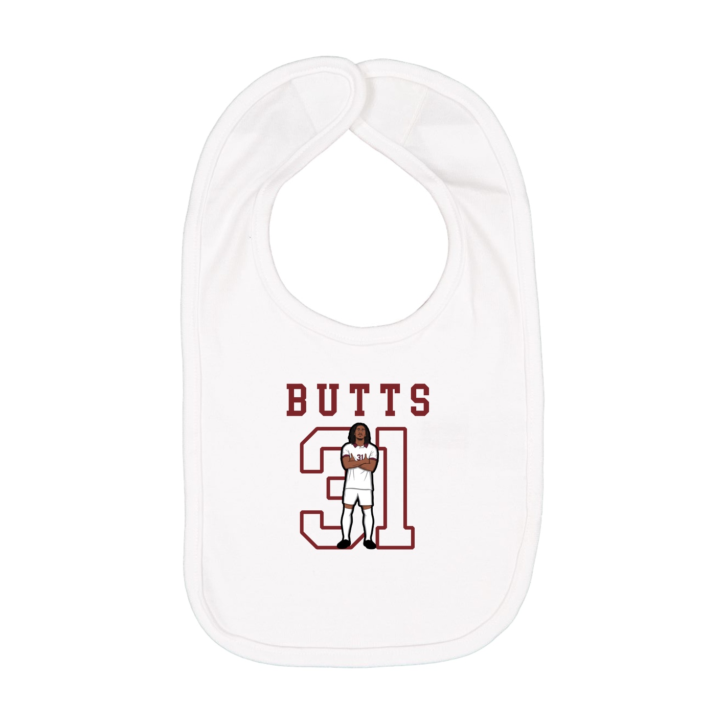 Infant Bib — Shirsey in White