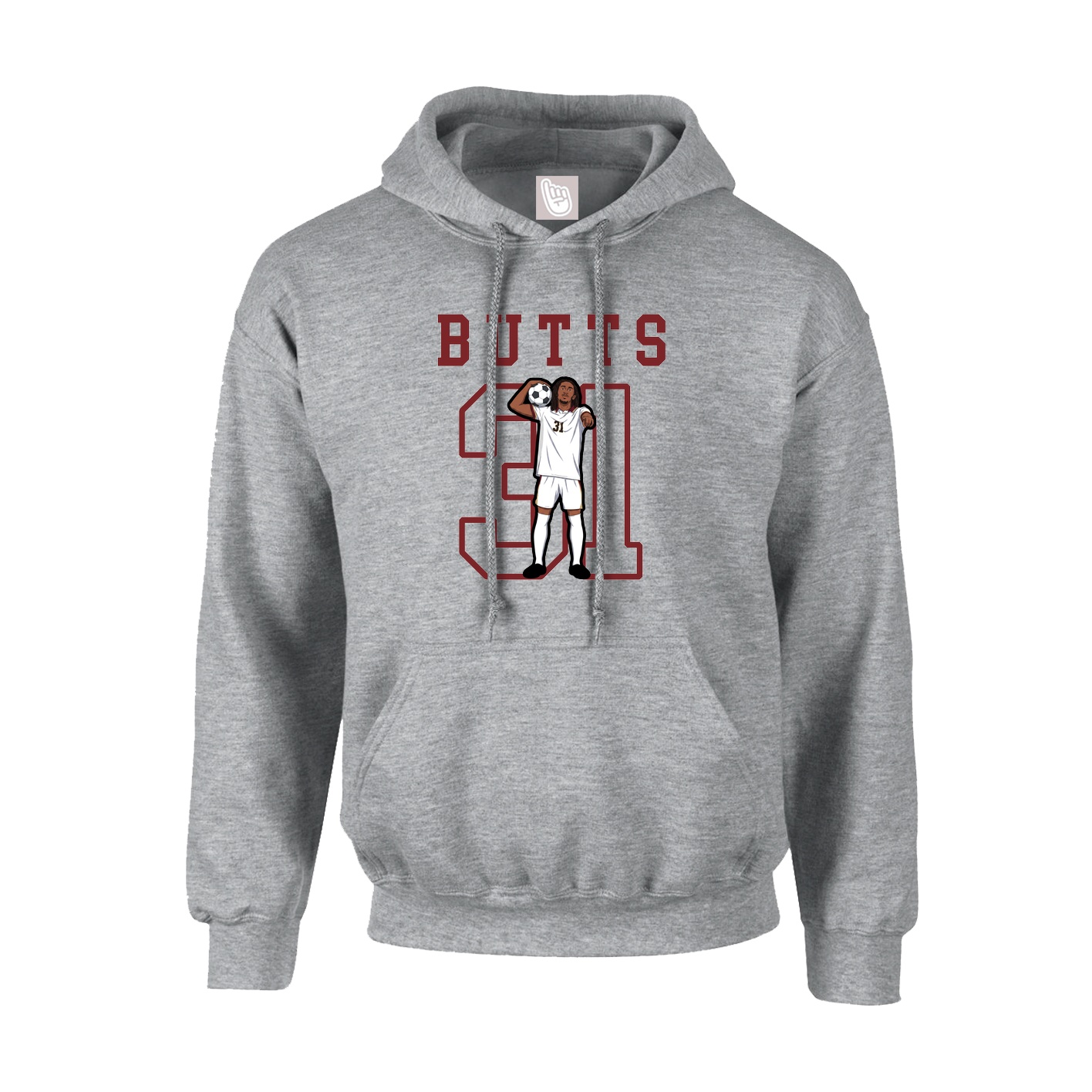 Hoodie — Shirsey in Grey