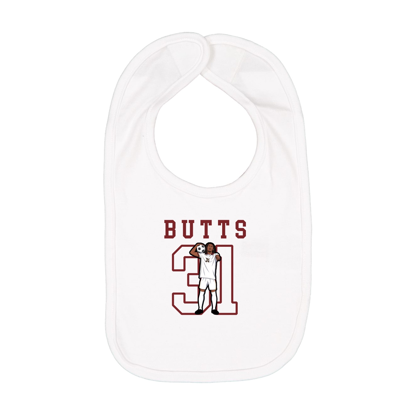 Infant Bib — Shirsey in White