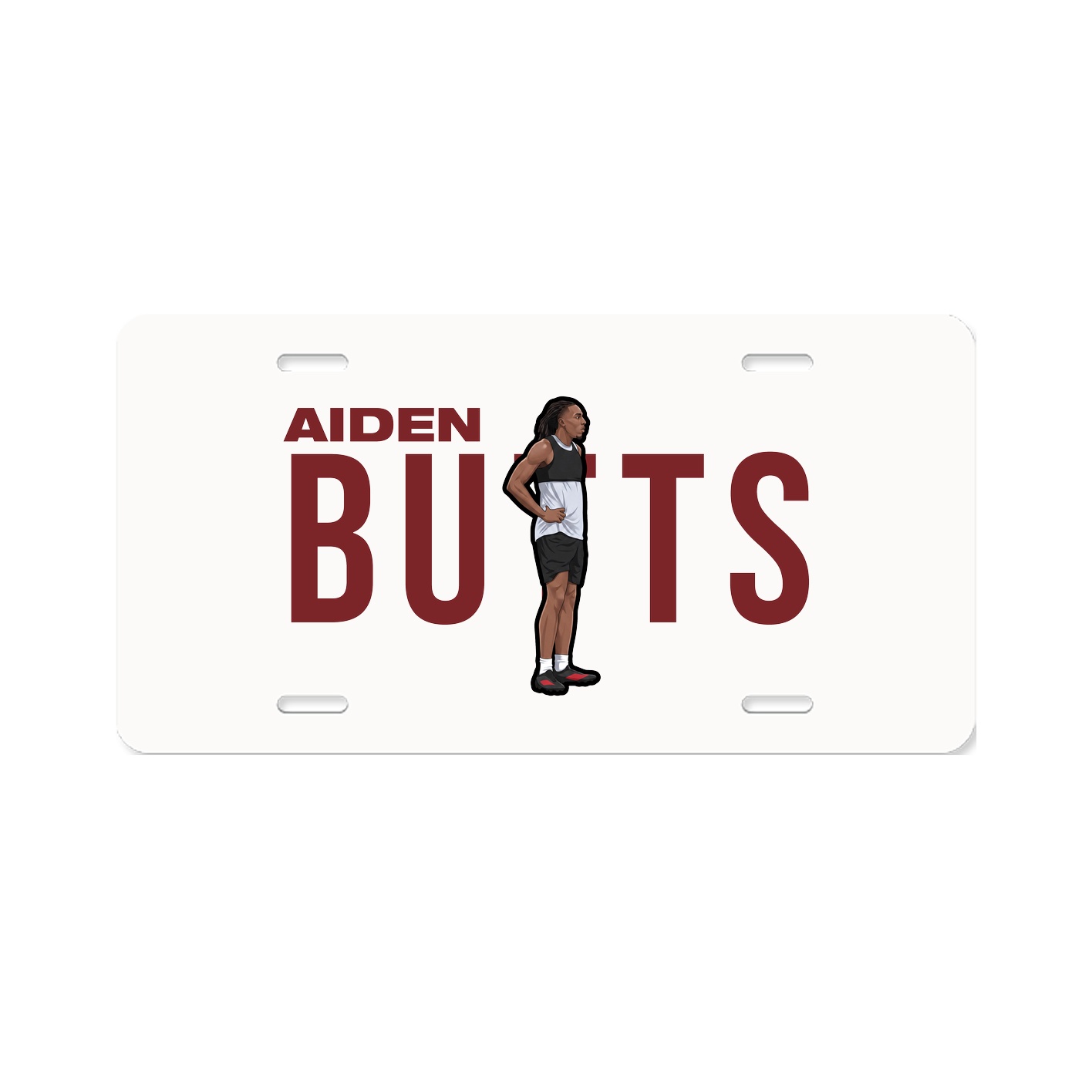 License Plate — Player Name in Classic