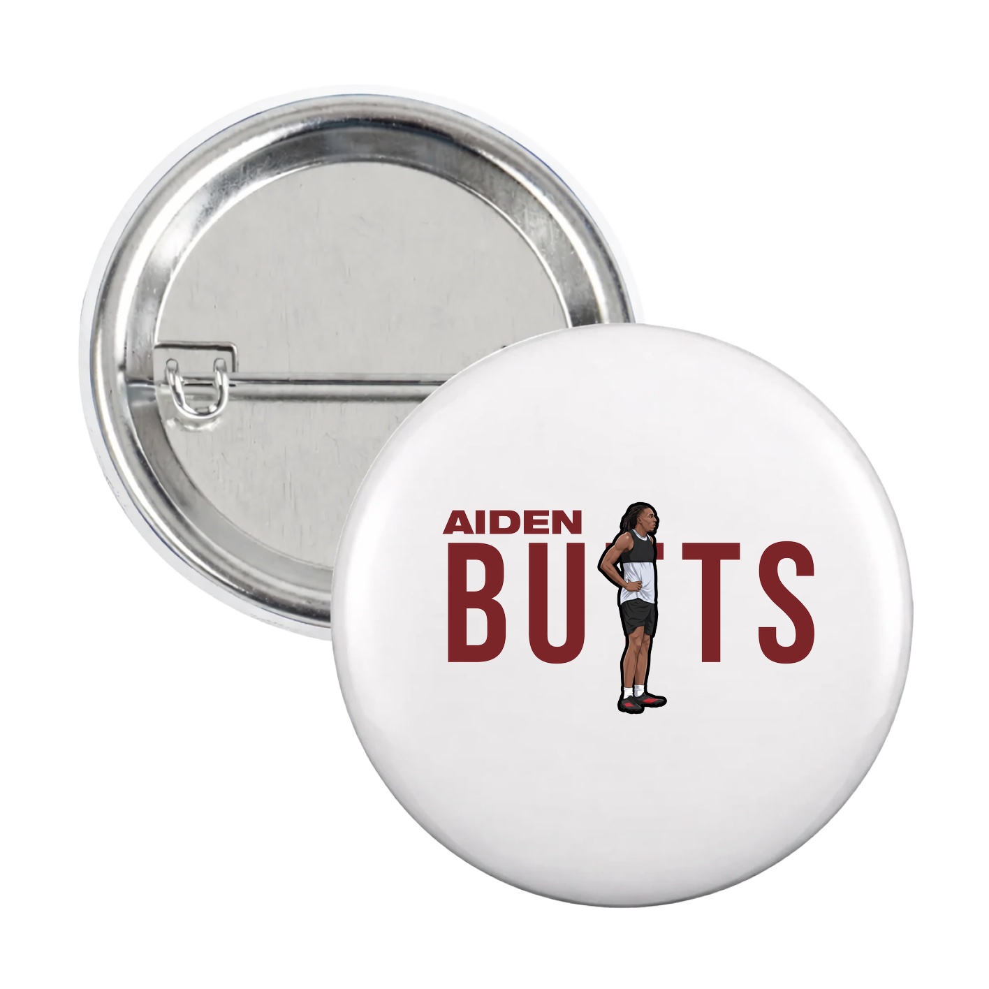 Game Day Button — Player Name in White