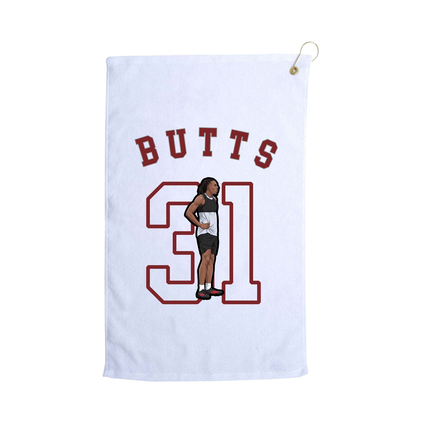 Golf Towel — Shirsey Arch in White