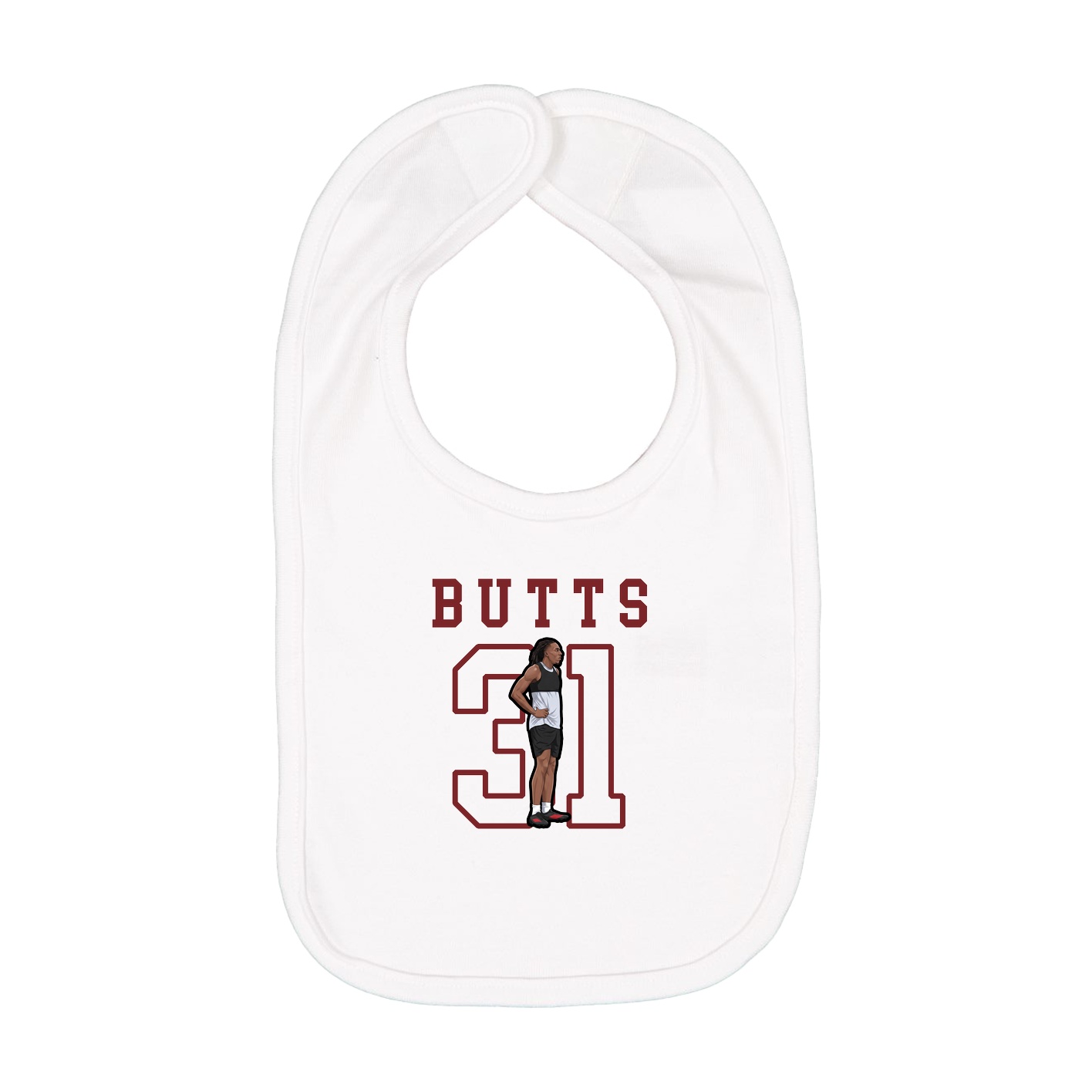 Infant Bib — Shirsey in White