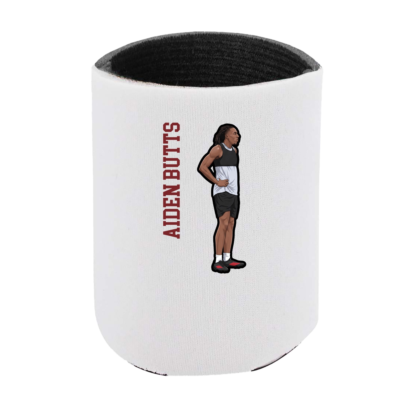 Can Holder — Name Vertical in White