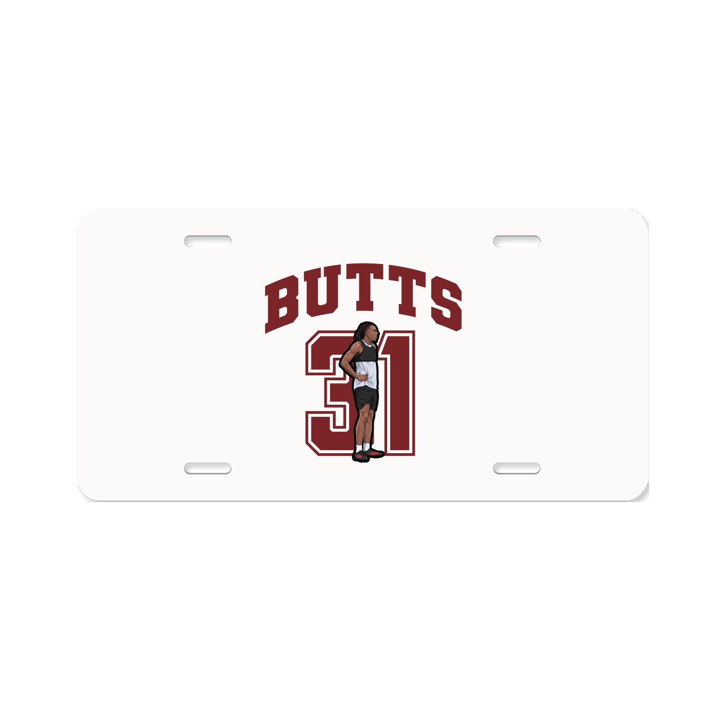 License Plate — Number in Classic