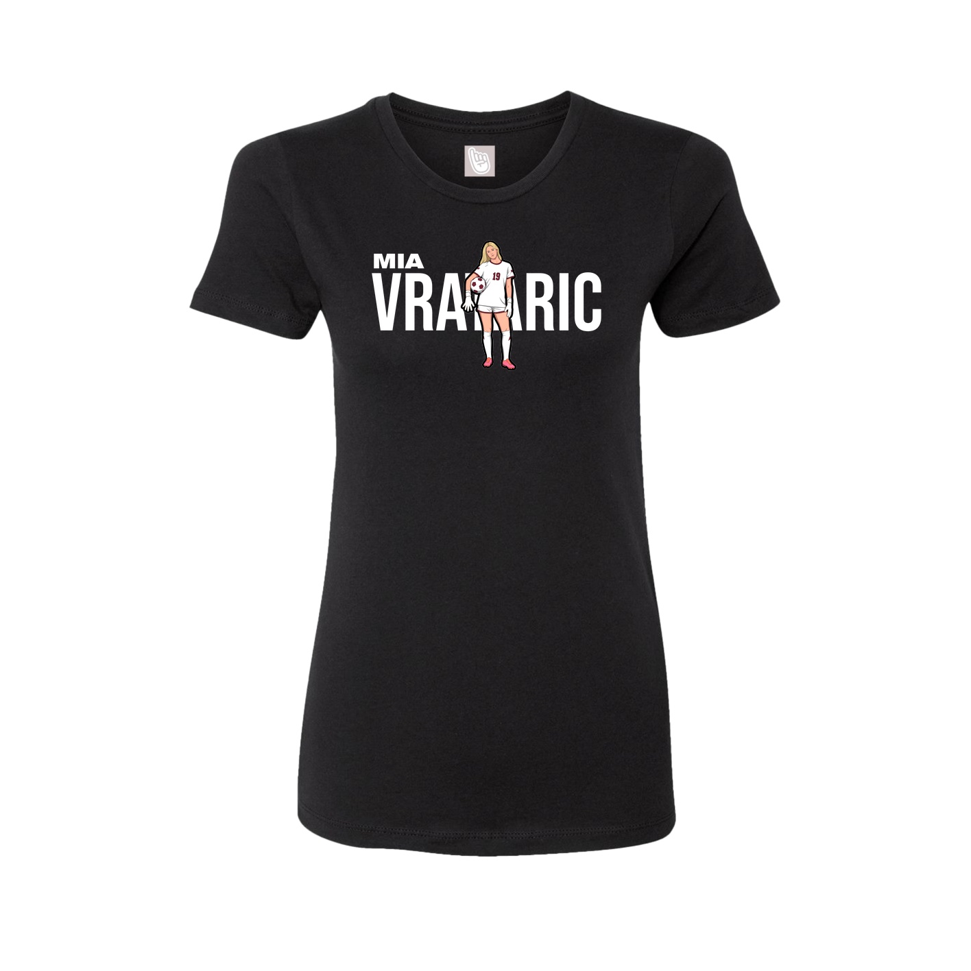 Womens Tee — Player Name in Black