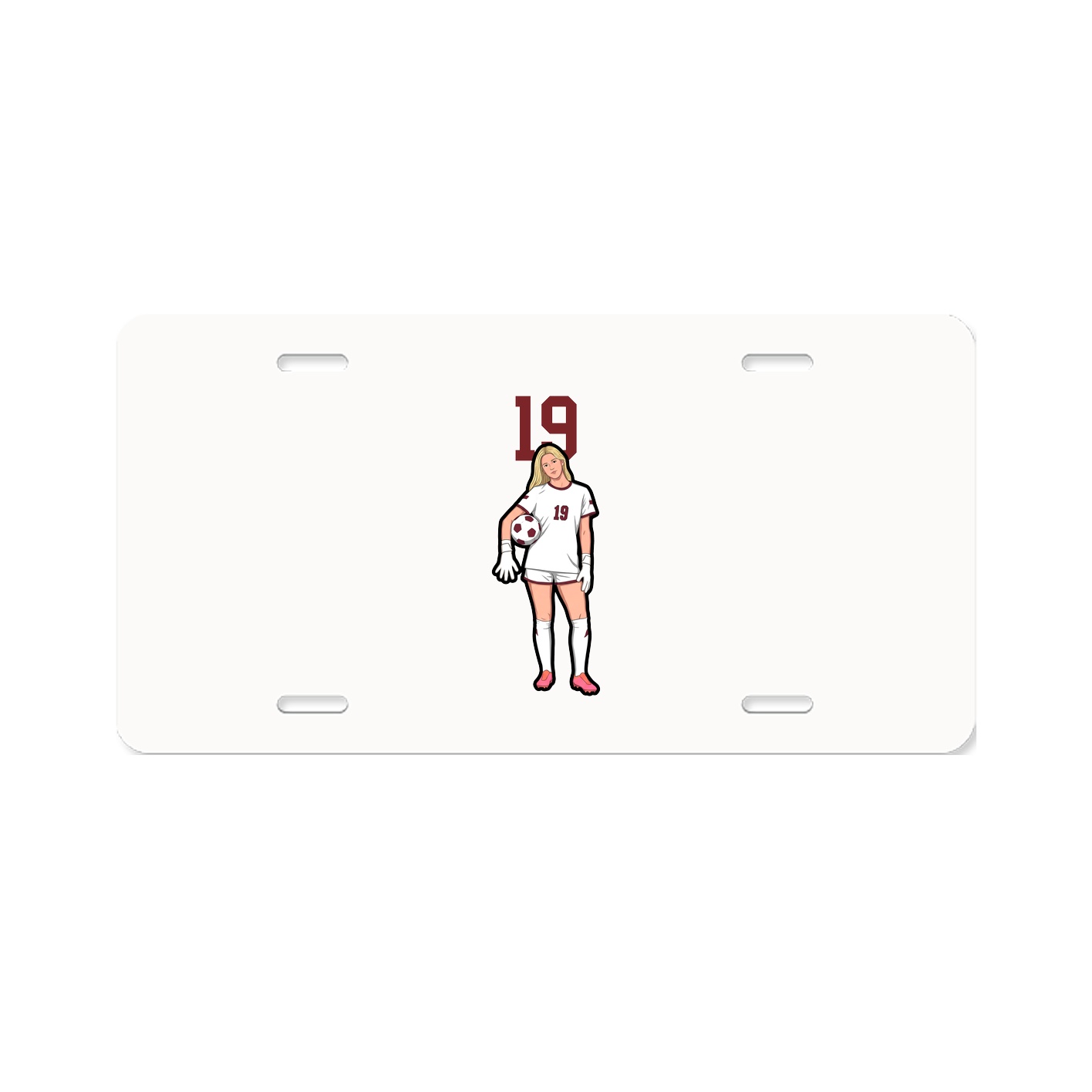 License Plate — Number Top in Classic
