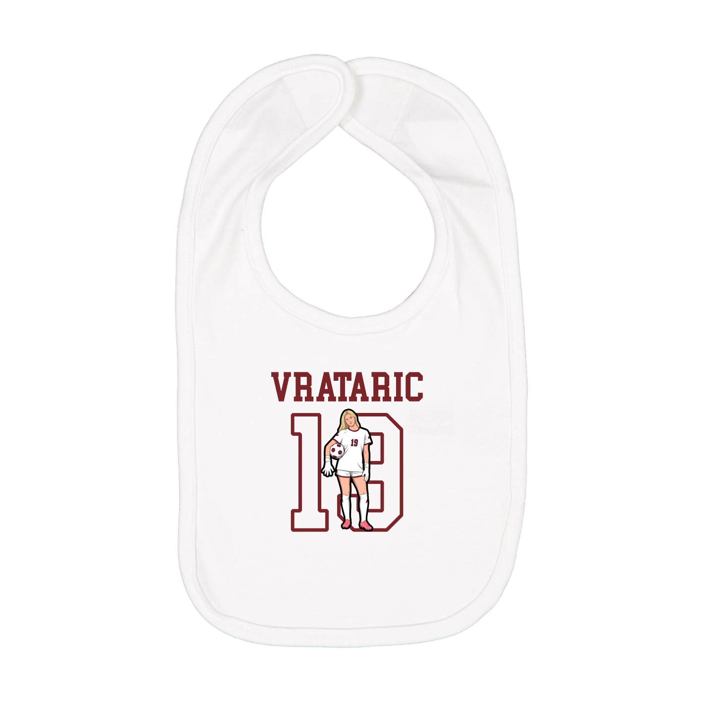 Infant Bib — Shirsey in White