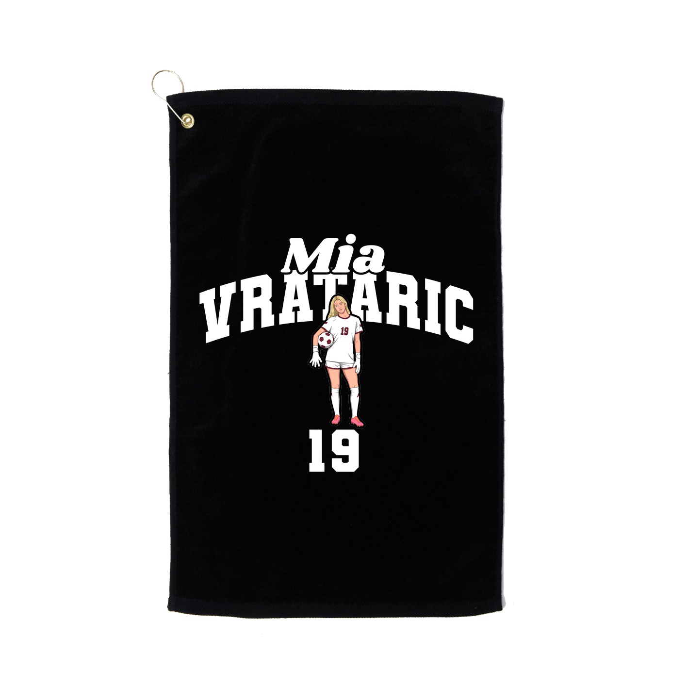 Golf Towel — Signature Arch in Black