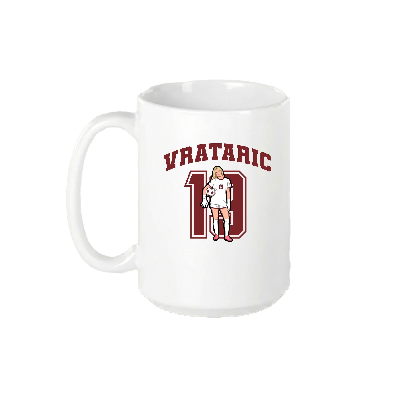 15oz Coffee Mug — Number in White