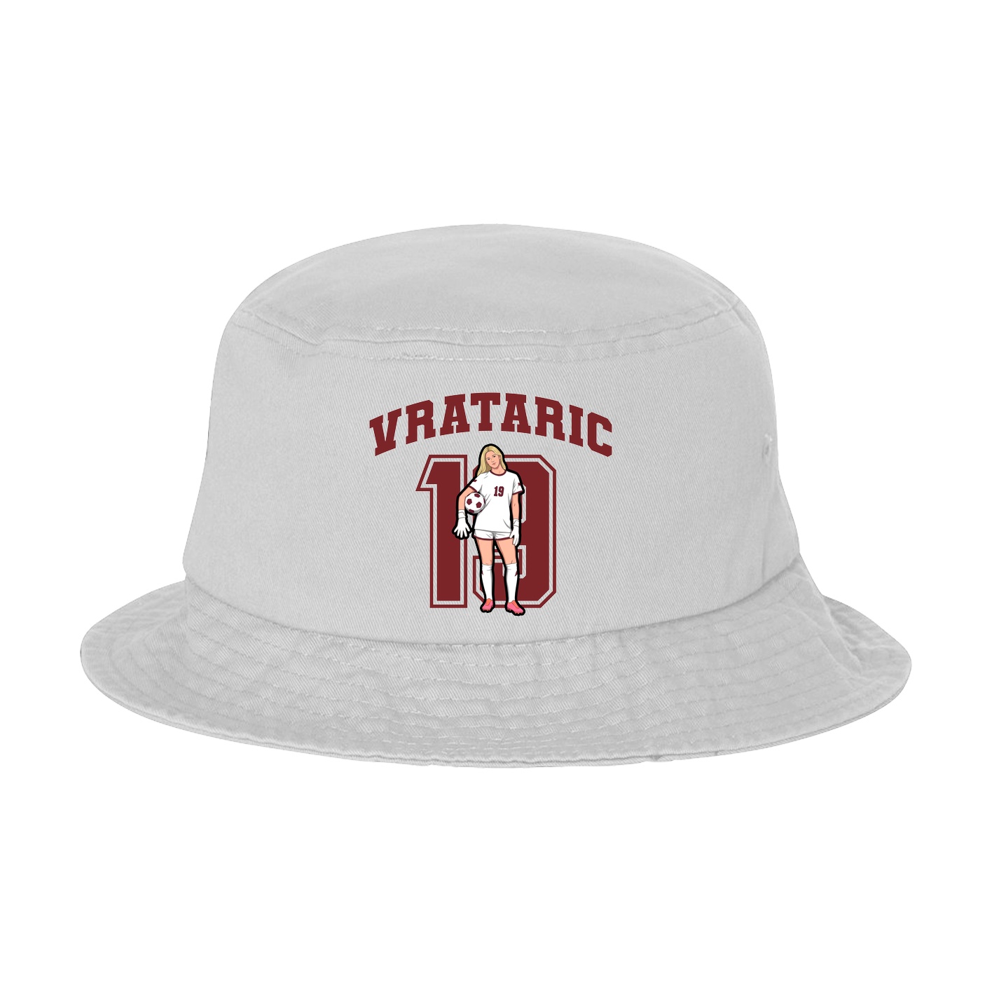 Bucket Cap — Number in White