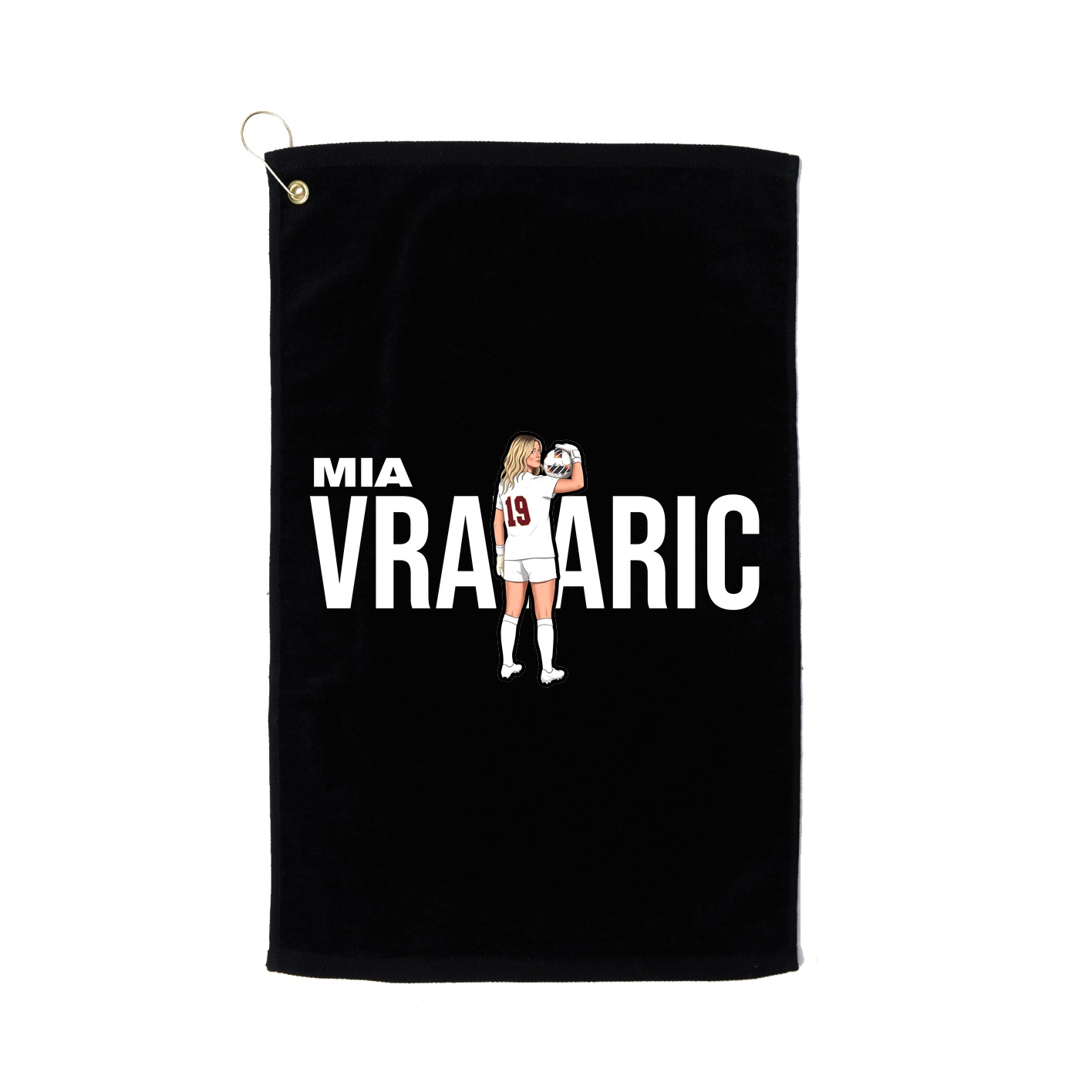 Golf Towel — Player Name in Black