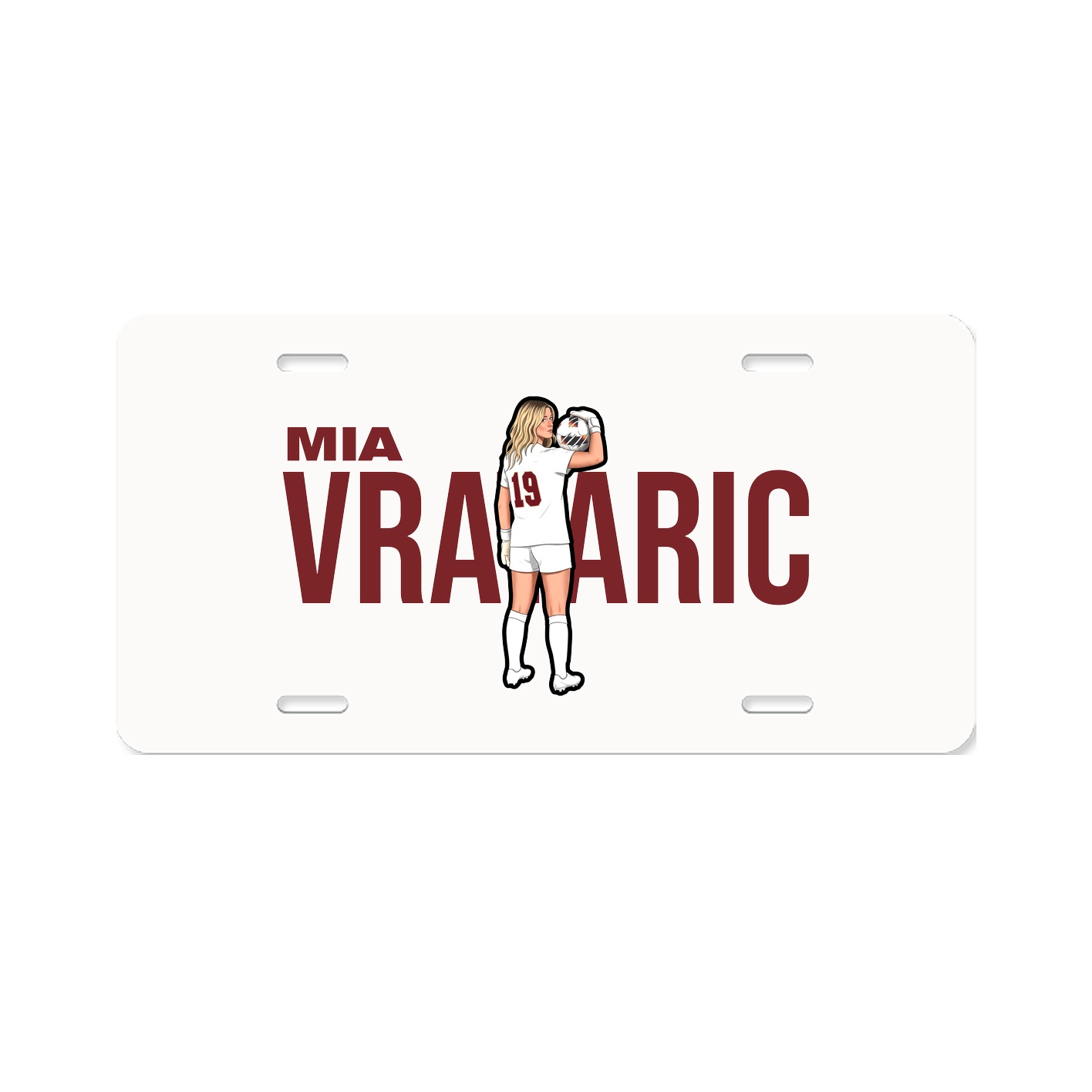 License Plate — Player Name in Classic