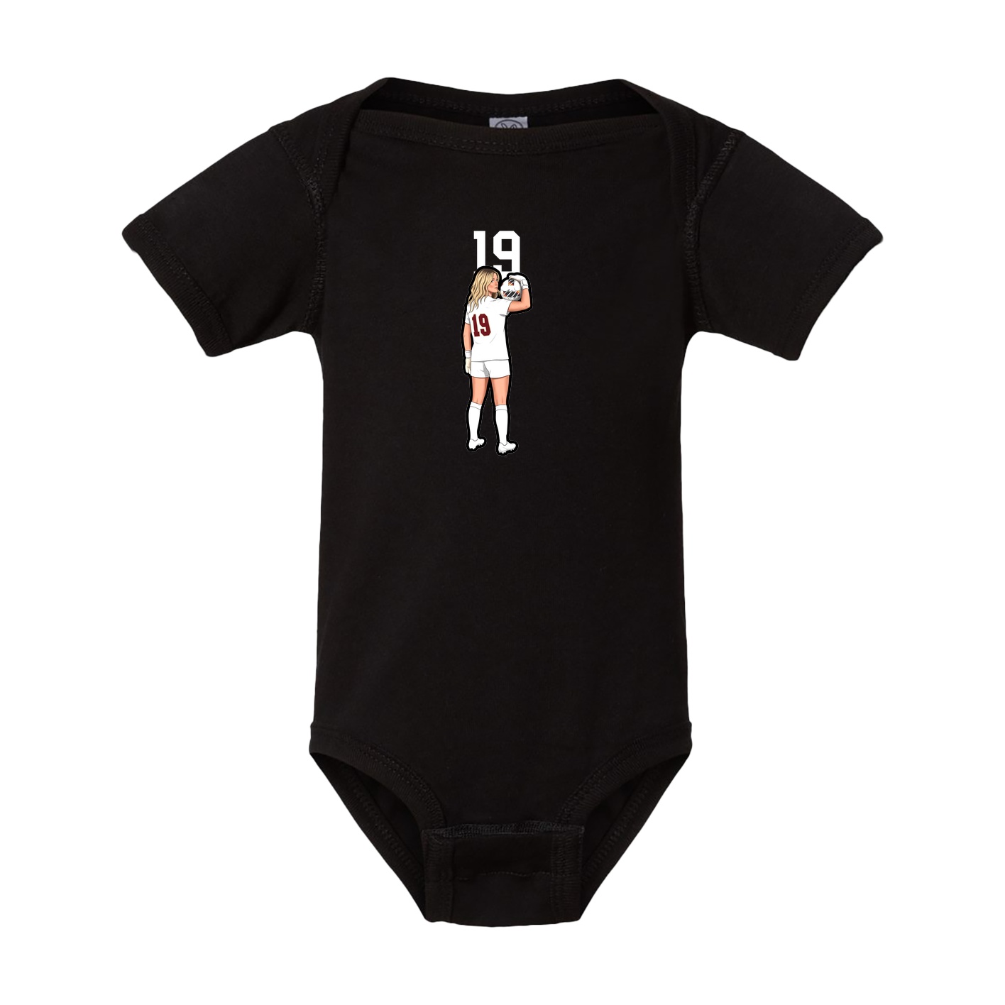 Baby Onesie — Number Top in Black