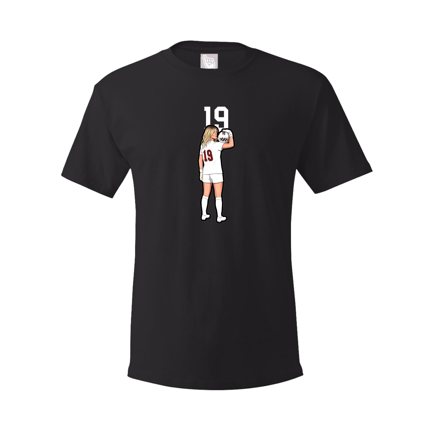 Youth Tee — Number Top in Black