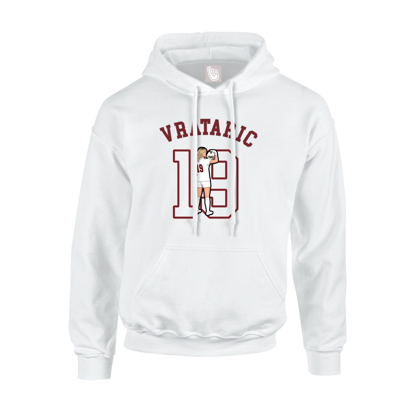Youth Hoodie — Shirsey Arch in White