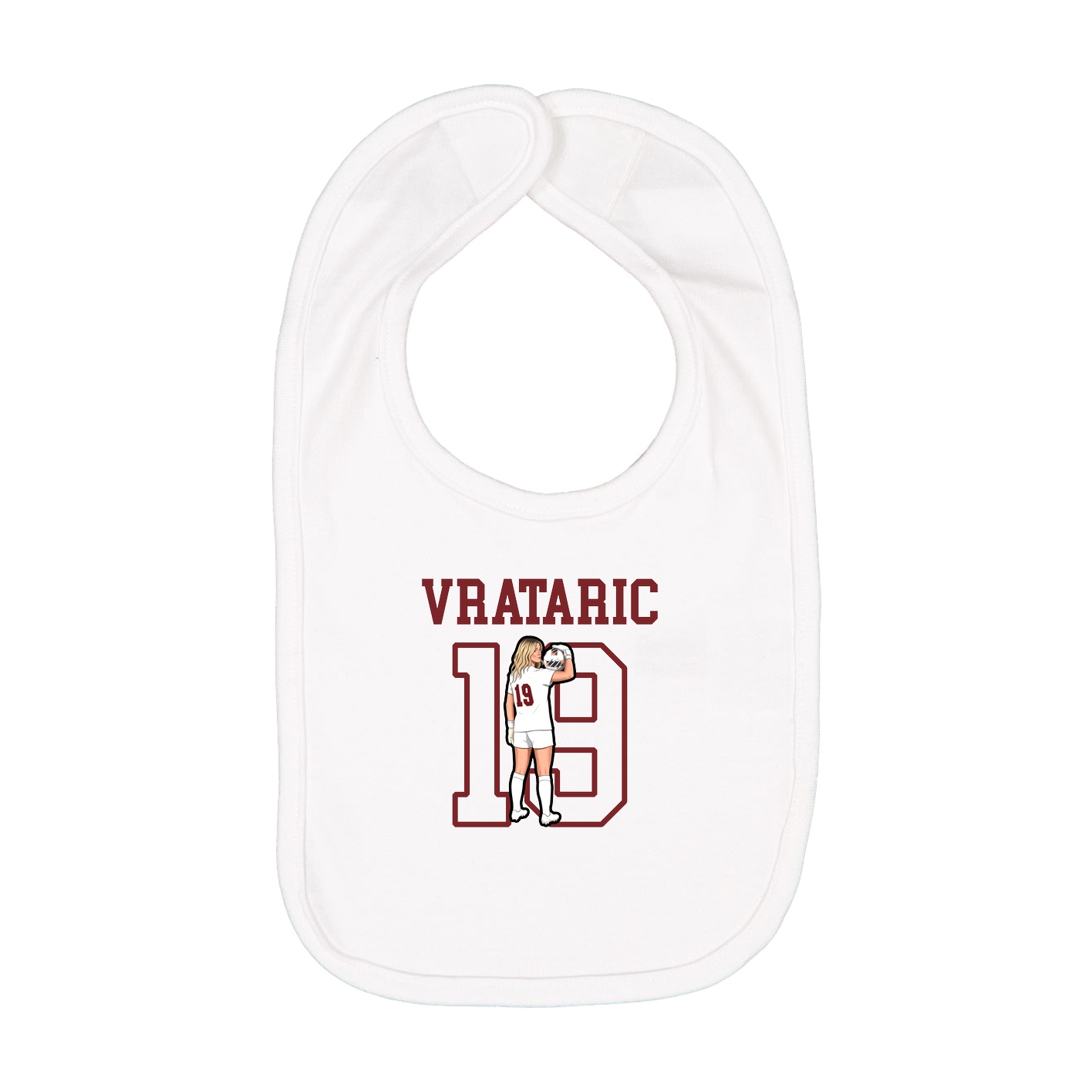 Infant Bib — Shirsey in White