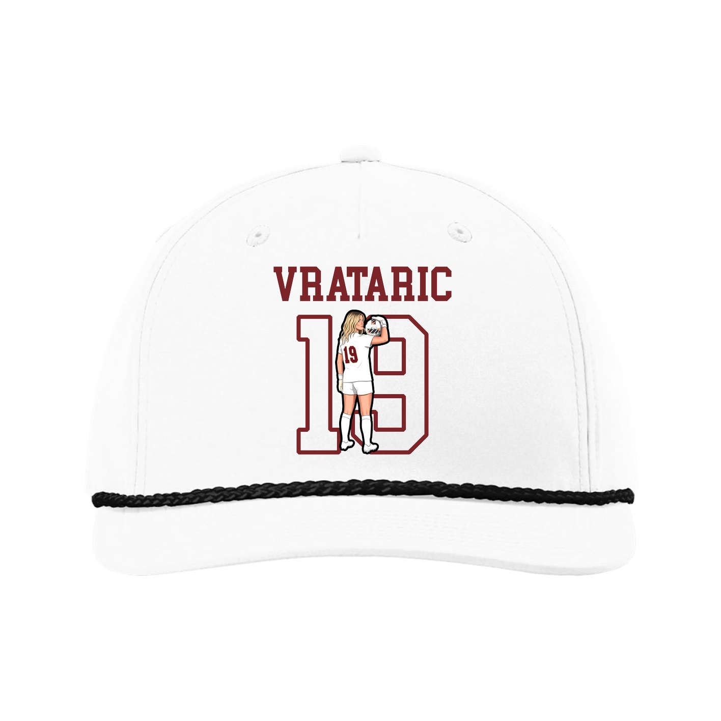 Five-Panel Classic Rope Cap — Shirsey in White
