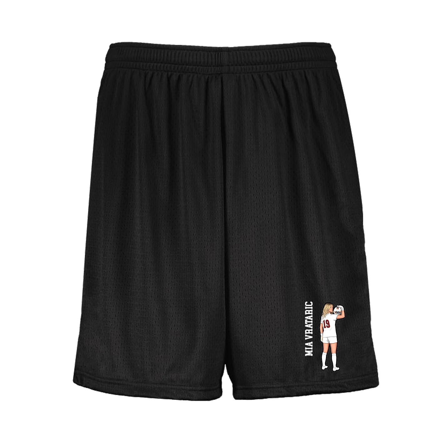 Shorts — Name Vertical in Black