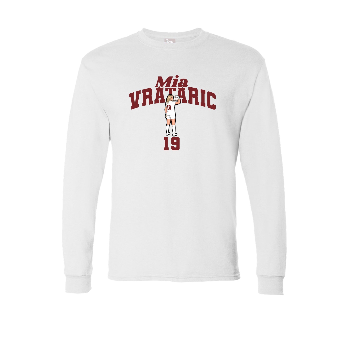 Long Sleeve Tee — Signature Arch in White