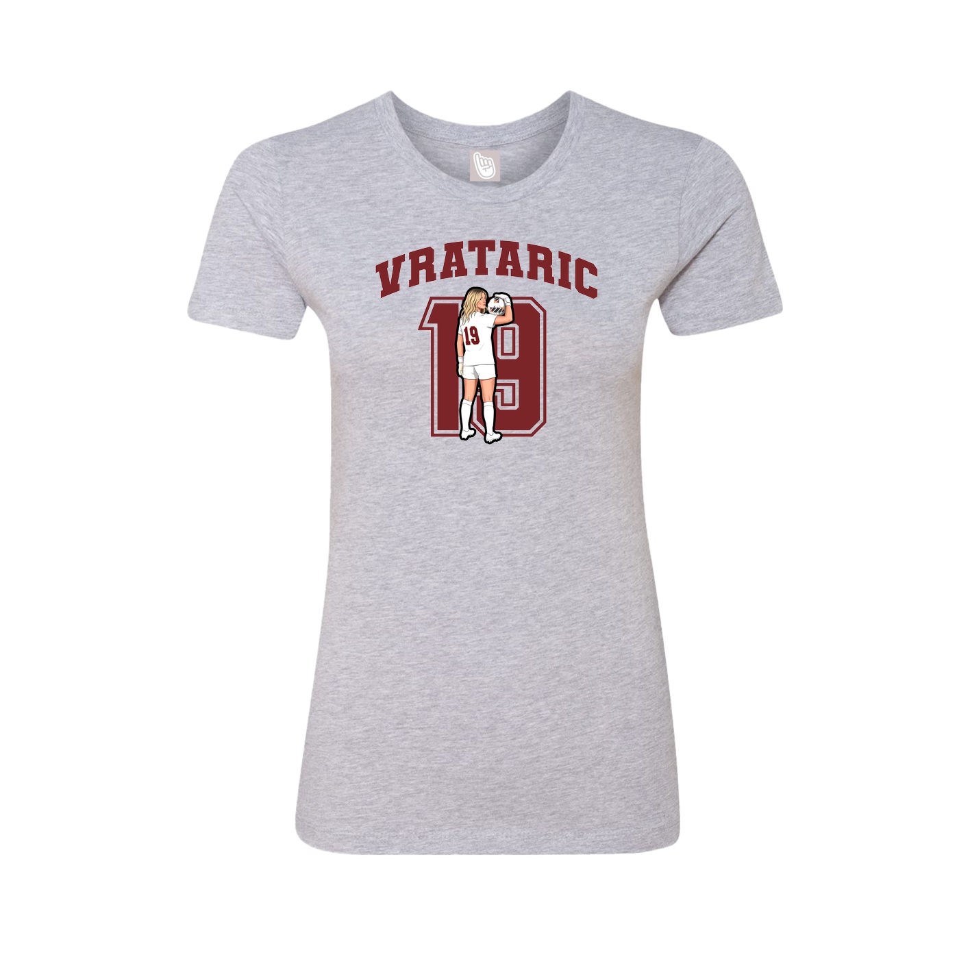 Womens Tee — Number in Grey