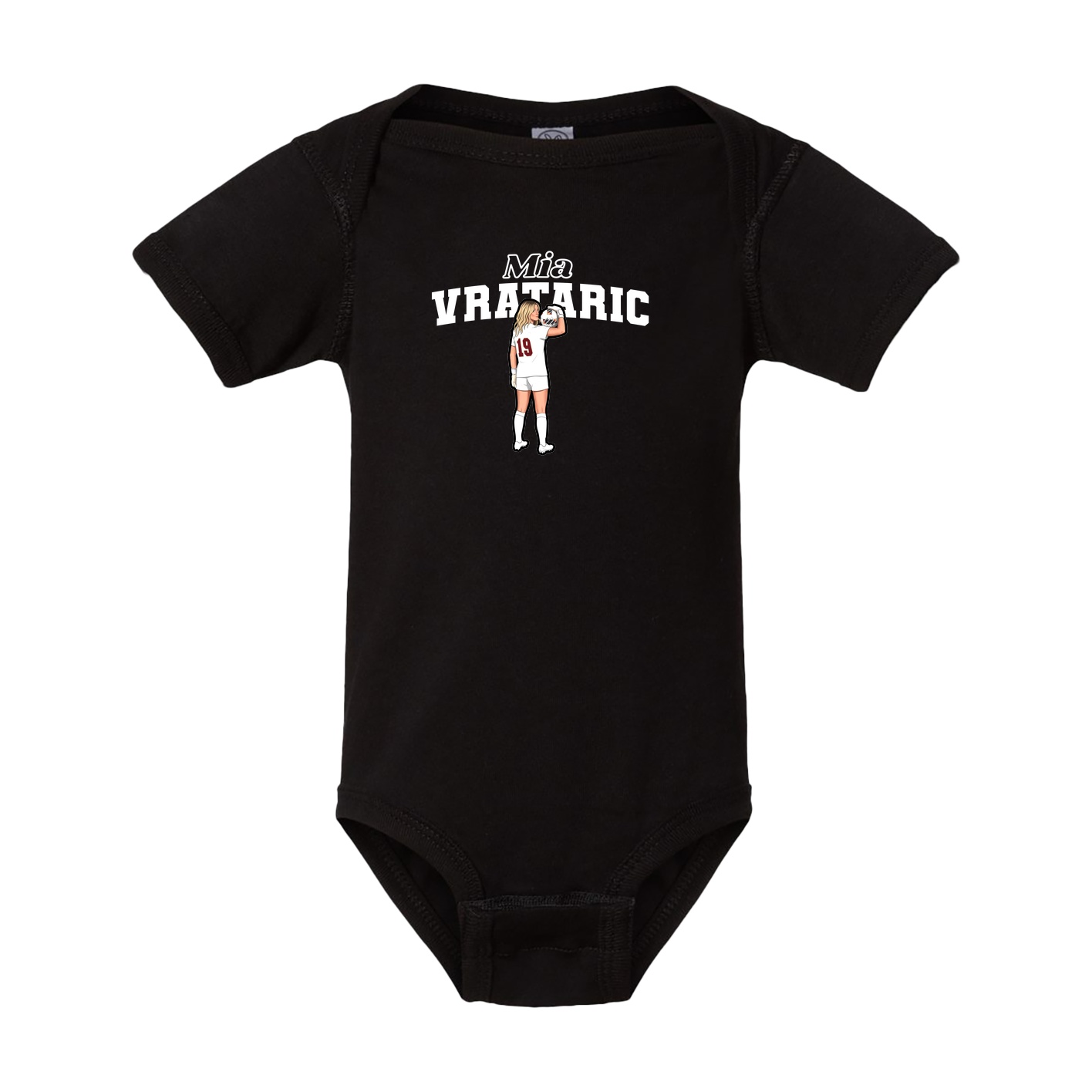 Baby Onesie — Name Arch in Black