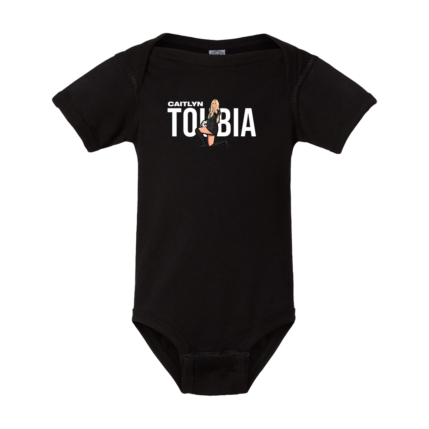 Baby Onesie — Player Name in Black