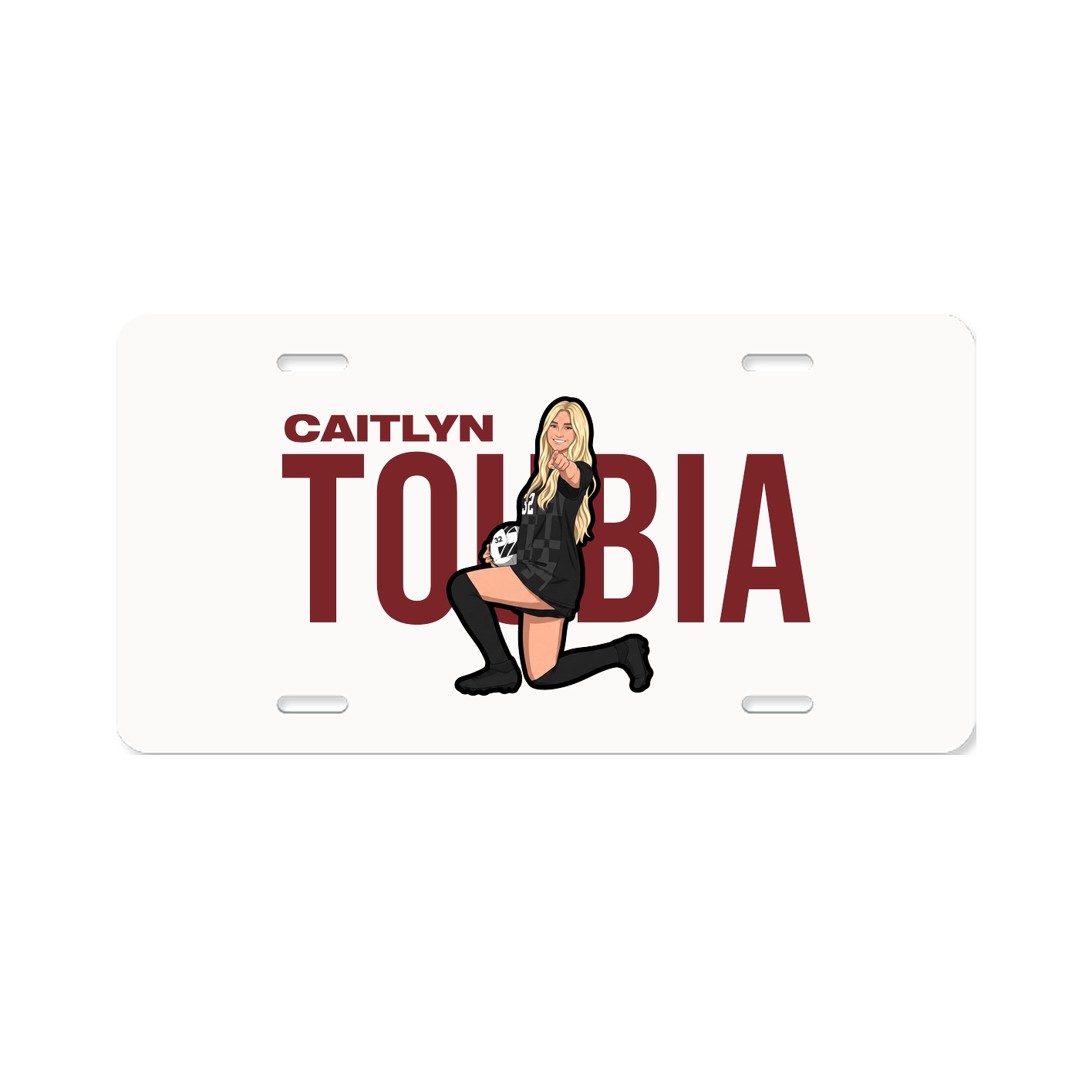 License Plate — Player Name in Classic