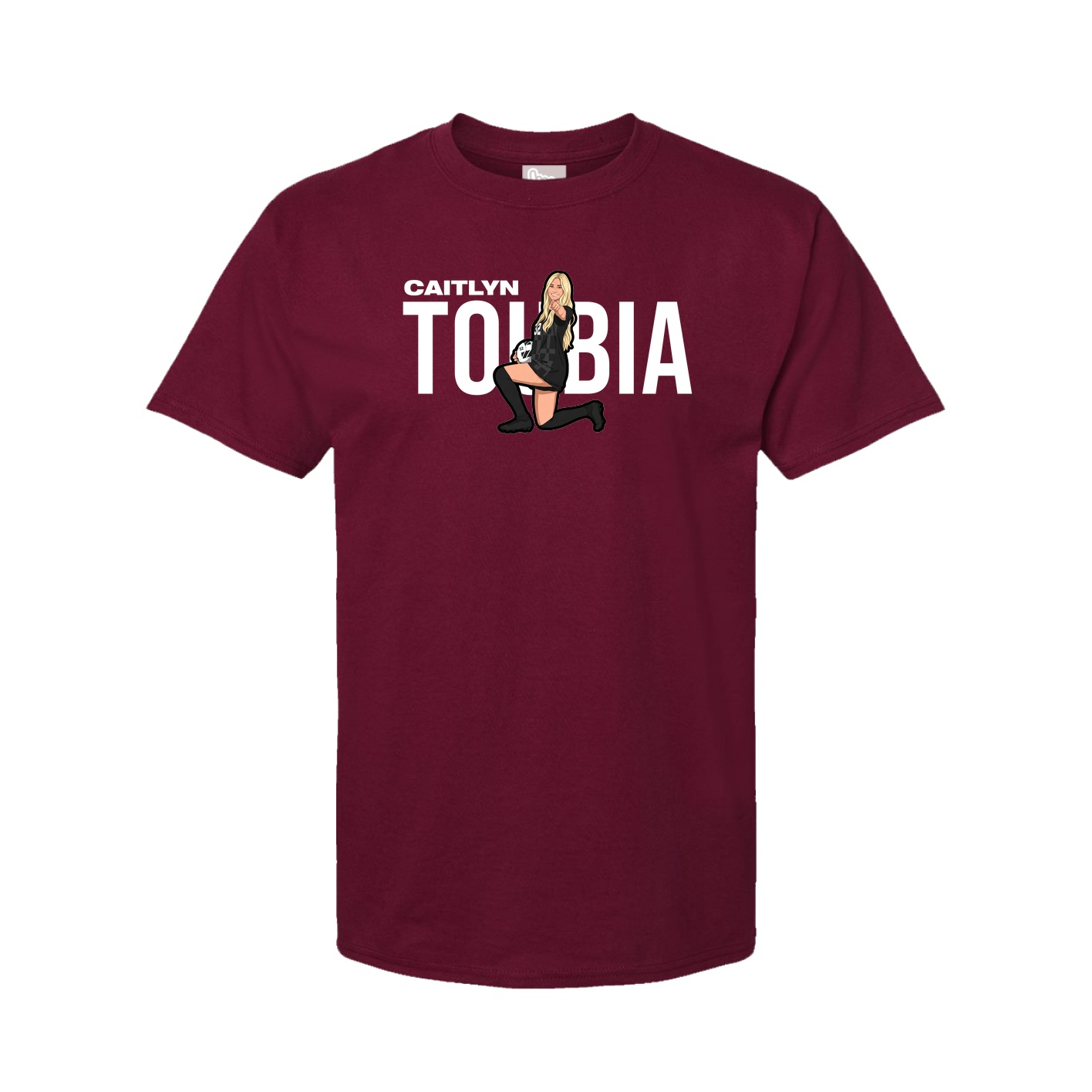 Youth Tee — Player Name in Cardinal