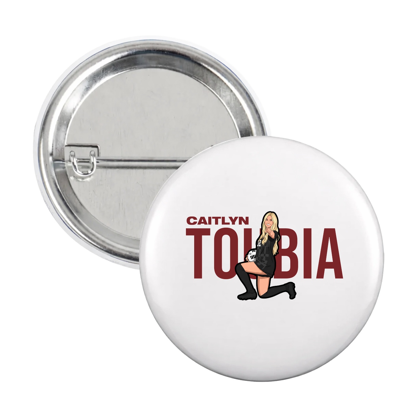 Game Day Button — Player Name in White