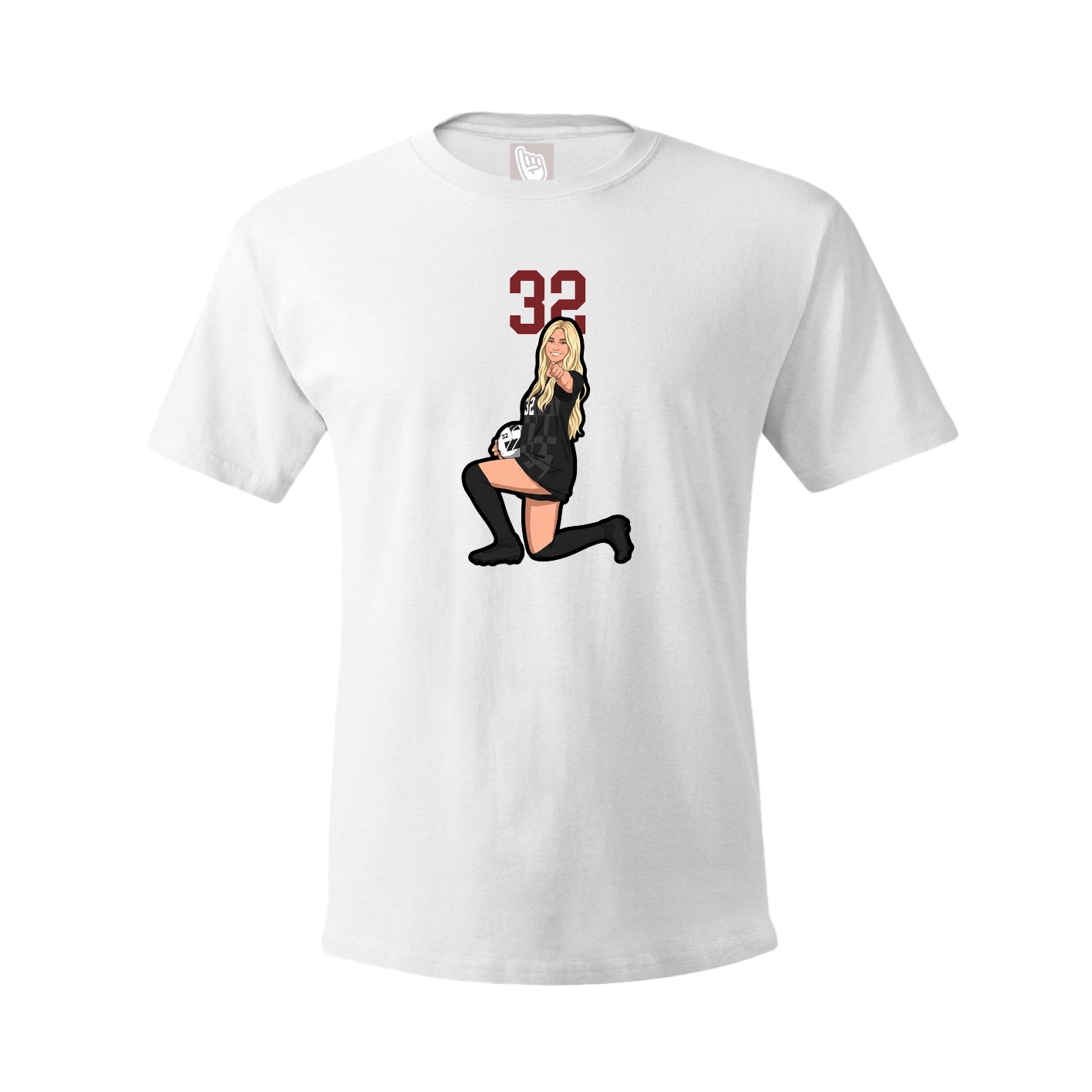Tee — Number Top in White