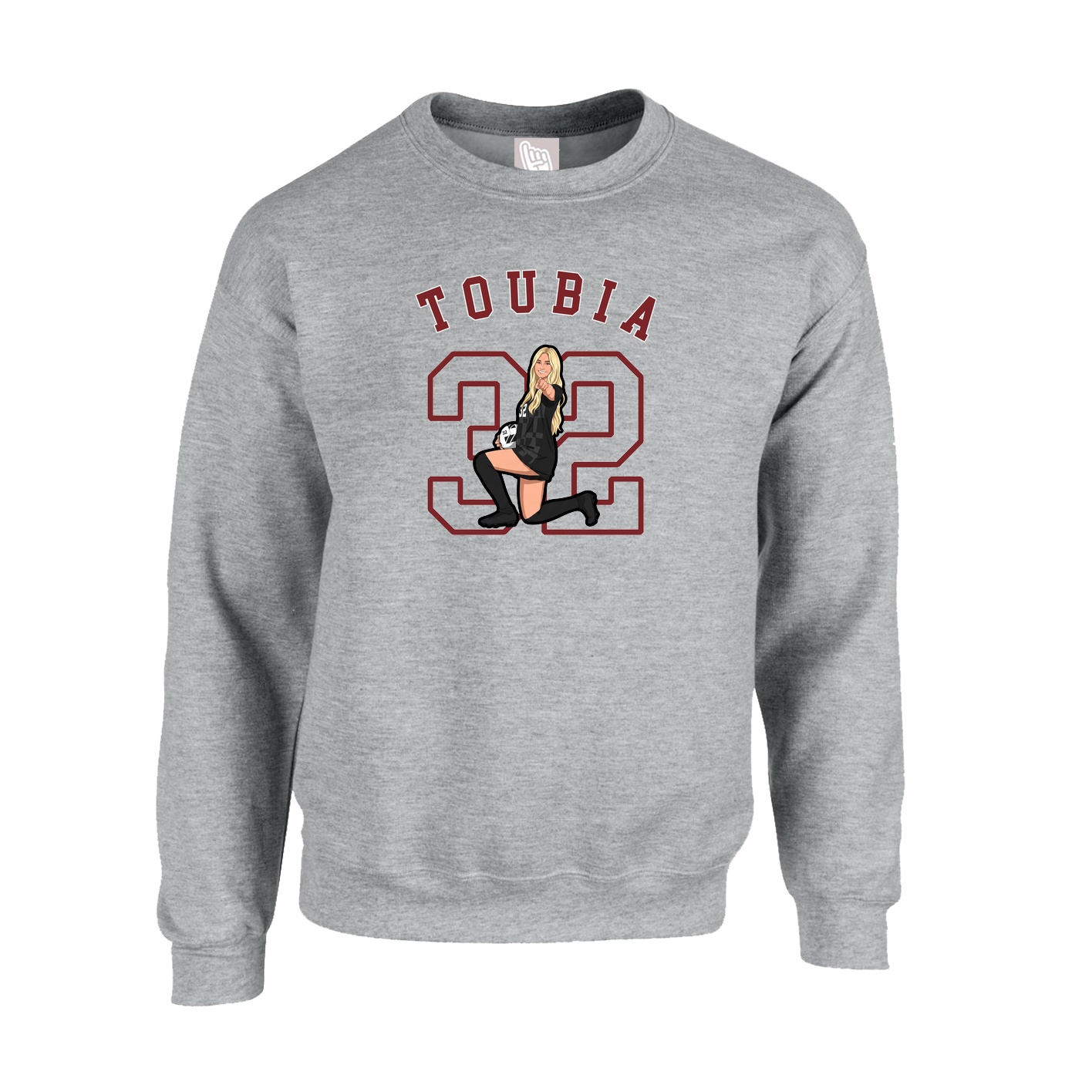 Fleece Crew — Shirsey Arch in Grey