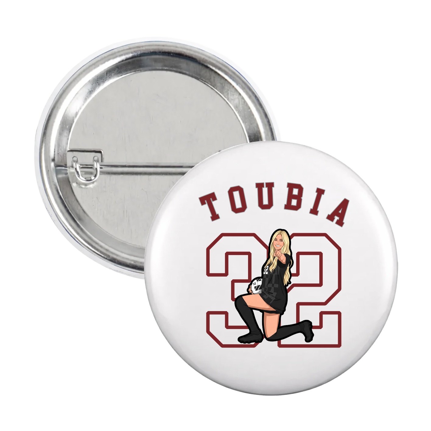 Game Day Button — Shirsey Arch in White