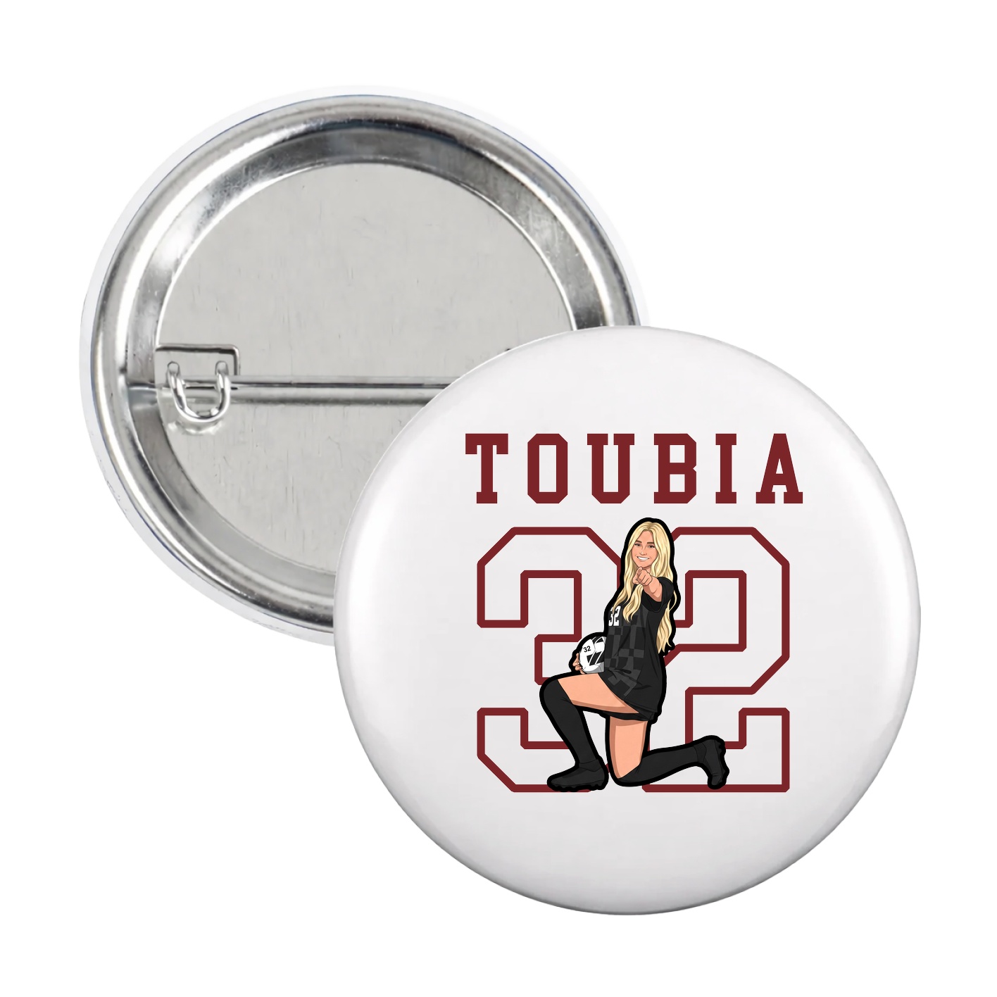 Game Day Button — Shirsey in White